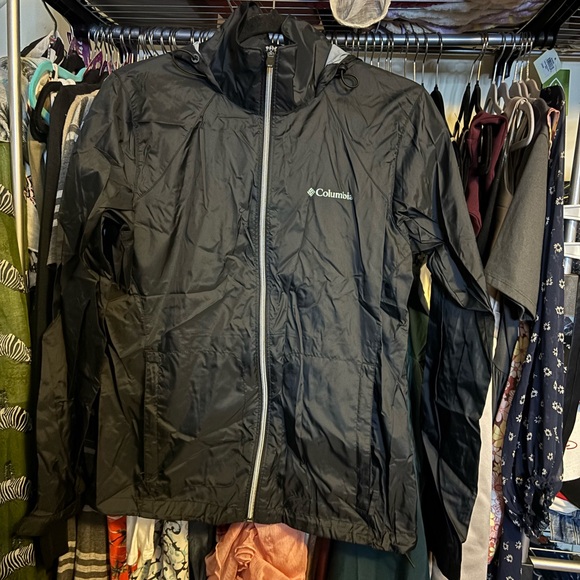Columbia Black Switchback III Rain Jacket - Picture 1 of 4